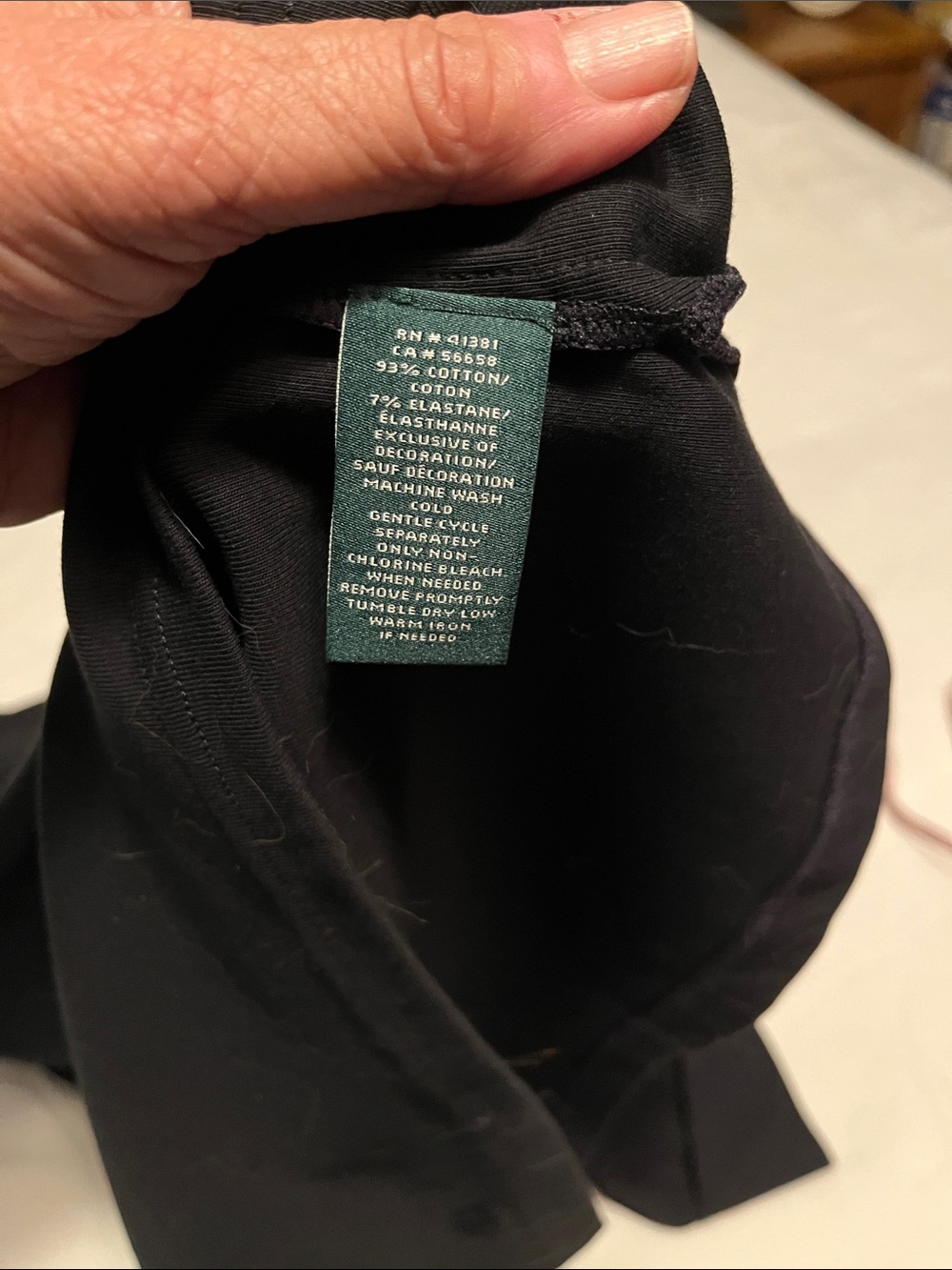Ralph Lauren black cotton top in perfect condition size large - Picture 6 of 7